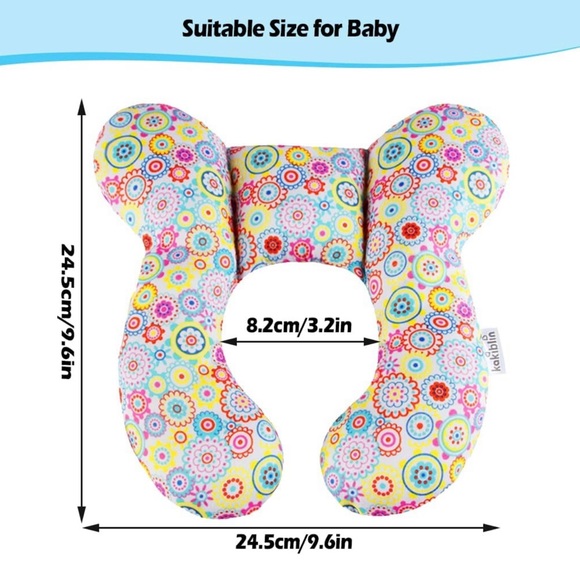 Kakiblin Head and Neck Support Soft Pillow. For Carseat, Travel and stroller new - Picture 6 of 6